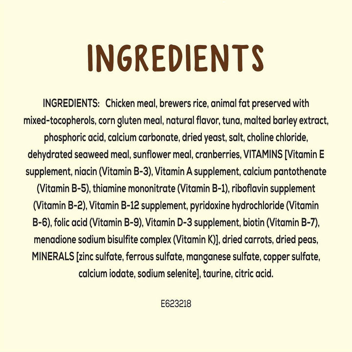 Purina  Natural Cat Treats, Party Mix Natural Yums with Wild Caught Tuna and Added Vitamins, Minerals and Nutrients - 20 Oz. Canister