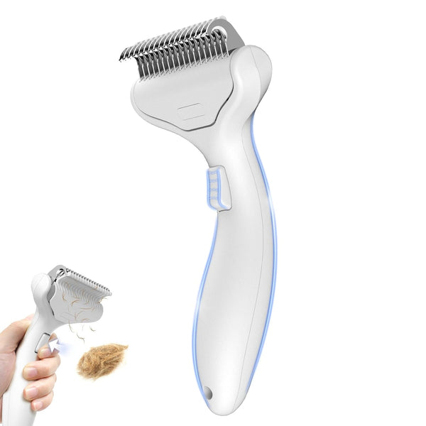 Undercoat Shedding Brush for Dogs & Cats – Professional Deshedding & Dematting Tool – Grooming Comb for Long Hair, German Shepherds & All Pets​