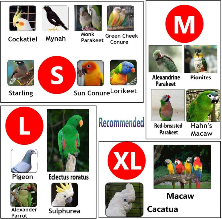 2 Pack Bird Diapers, Cockatiel Tuxedo Flight Suite, Reusable Parrot Nappy Clothes Costume for Wedding Party Birthday Cosplay Photo, Pigeon Pants Urine Wet Suit for Conure Macaw Budgies Parakeet