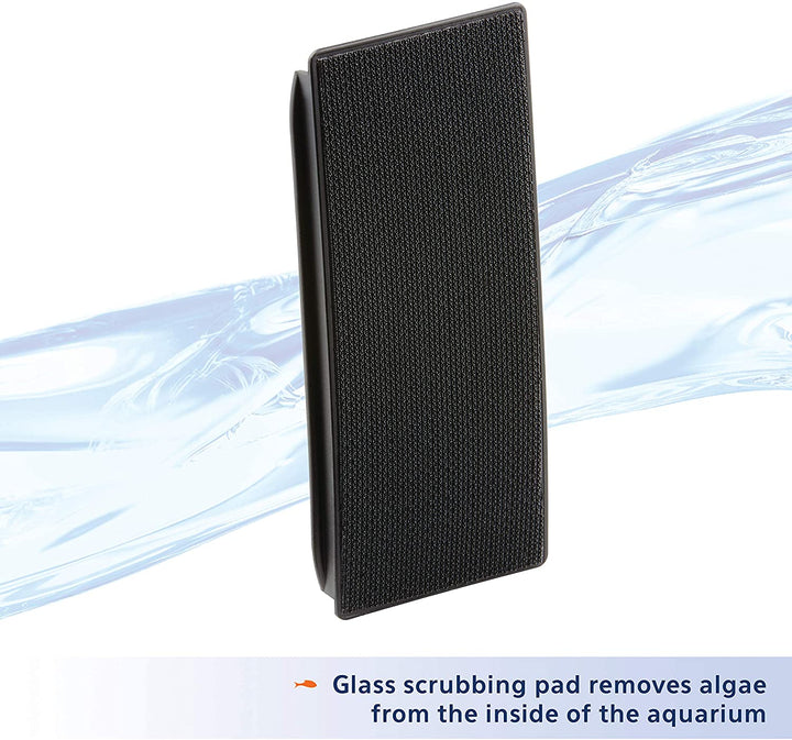 Aquarium Algae Scraper, Fish Tank Cleaning Magnets for Glass/Acrylic, Small, Black