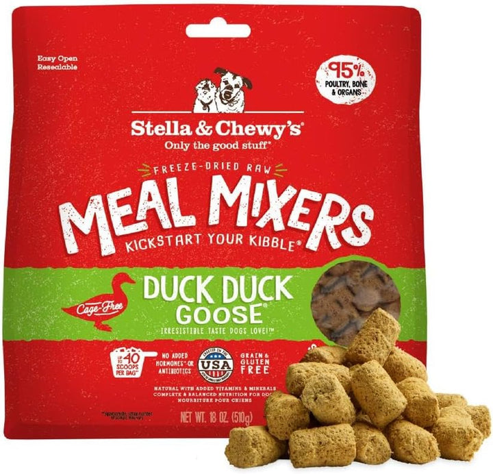 Freeze-Dried Raw Chicken Meal Mixers- Dog Food Topper and Mixer - Made with 95% Cage-Free Chicken, Organs & Bone - Perfect for Picky Eaters - Grain-Free - 3.5Oz