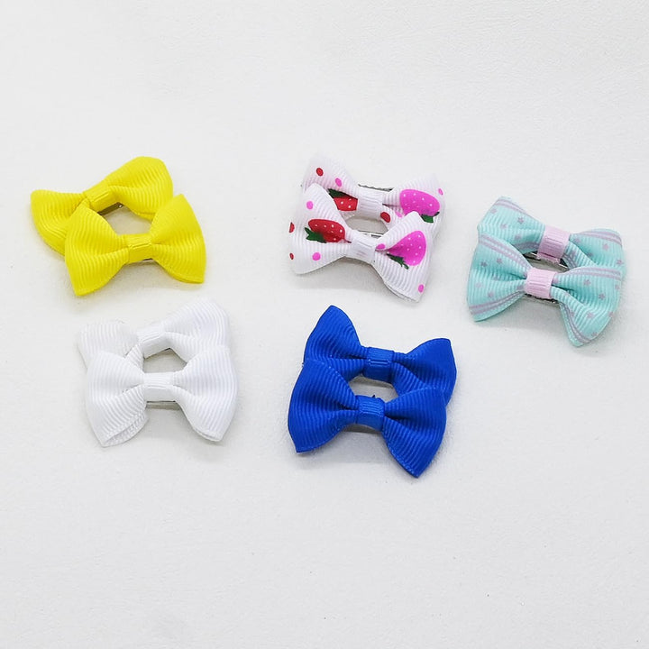 40PCS Dog Hair Bows with Clips 1.5Inch Girl Small Dog Apparel Accessories for Pet Puppy Cat Kitten Rabbit Hair Bows Clips