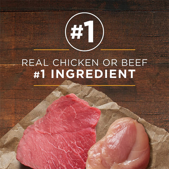 Classic Ground Chicken and Brown Rice, and Beef and Brown Rice Entrees Wet Dog Food Variety Pack - (Pack of 6) 13 Oz. Cans