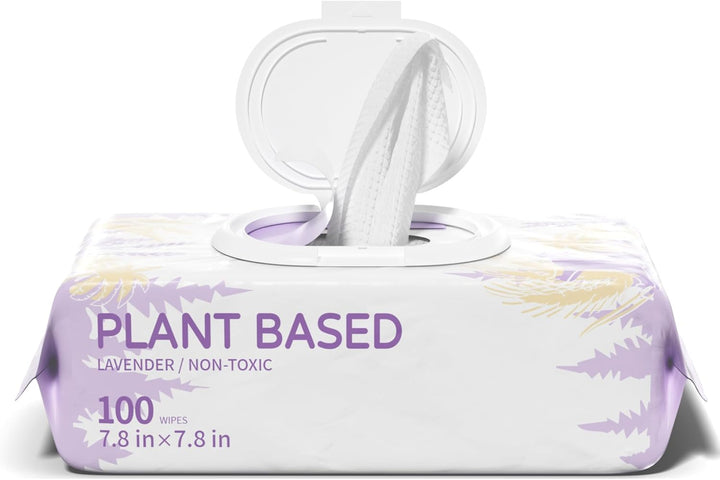 400 PCS Dog Wipes for Paws and Butt Hypoallergenic Pets Cleansing & Deodorizing Anal Gland Hygienic Puppy Wipes for Dogs Face and Body Wipes Cleaning Fur Doggie Wipes Doggy Wipes (Lavender)