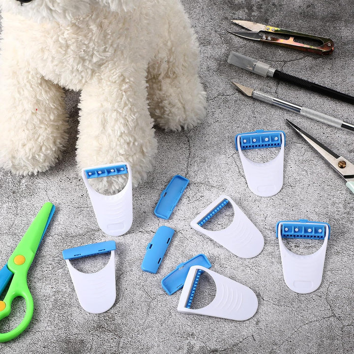 6 Pcs Horse Clippers Grooming Razor Disposable Grooming Razor Fit for Horse and Pet, White