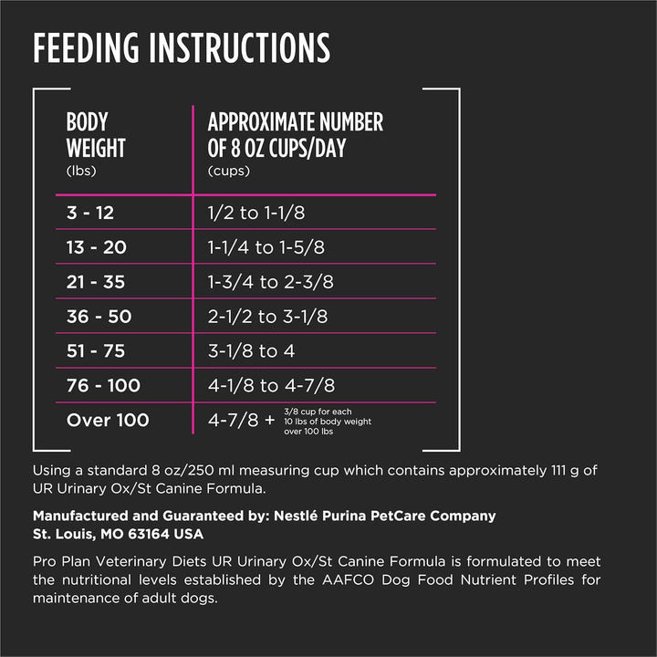 Purina UR Urinary Ox/St Canine Formula Dog Food Dry Kibble - 25 Lb. Bag