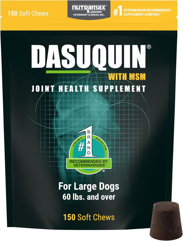 Dasuquin with MSM Soft Chews, Large Dog, 150 Count, Brown