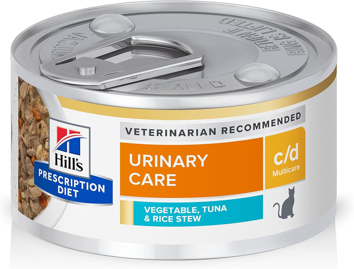 C/D Multicare Urinary Care Chicken & Vegetable Stew Wet Cat Food, Veterinary Diet, 2.9 Oz Cans, 24-Pack