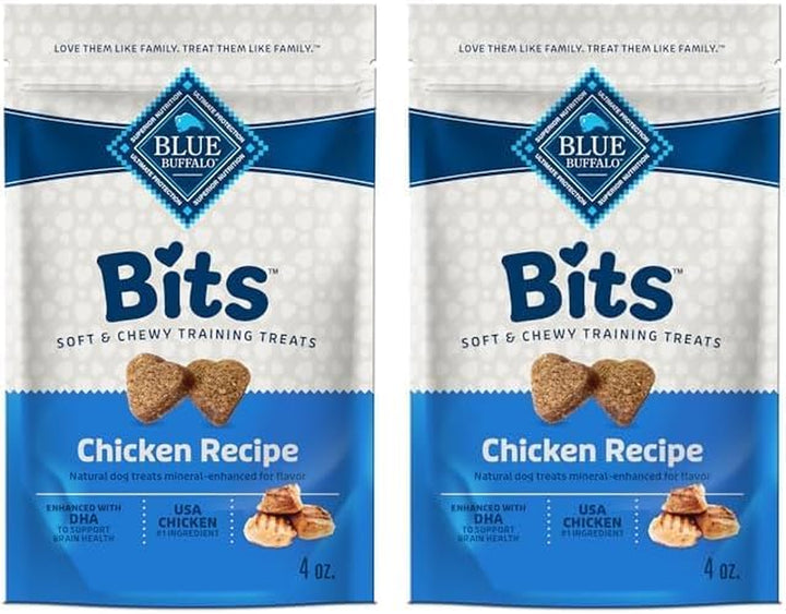 Bits Soft Dog Treats for Training, Made with Natural Ingredients & Enhanced with DHA, Chicken Recipe, 19-Oz Bag