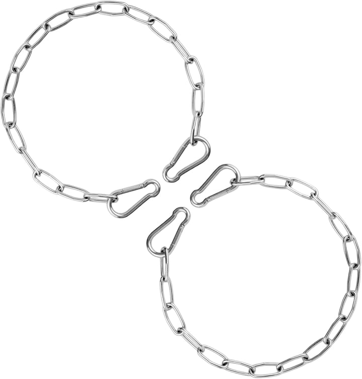 Gate Chain for Outdoor Fence - Rustproof Metal Gate Latch Chain with Hooks, Secure and Durable for Garden, Yard, and Farm Use - Easy Installation, Weather Resistant (1 Pack)