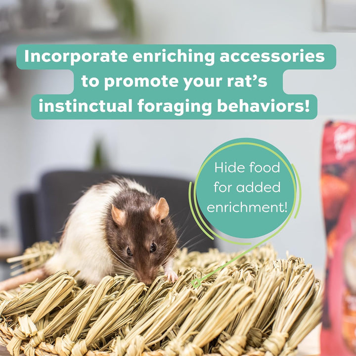 Essentials Rat Food, Pet Food for Adult Rats, All-Natural Vitamin & Mineral Rich Formula, Veterinarian Recommended,  Animal Health, Rodent Pellets, Made in USA, No Artificials, 3 Lb. Bag