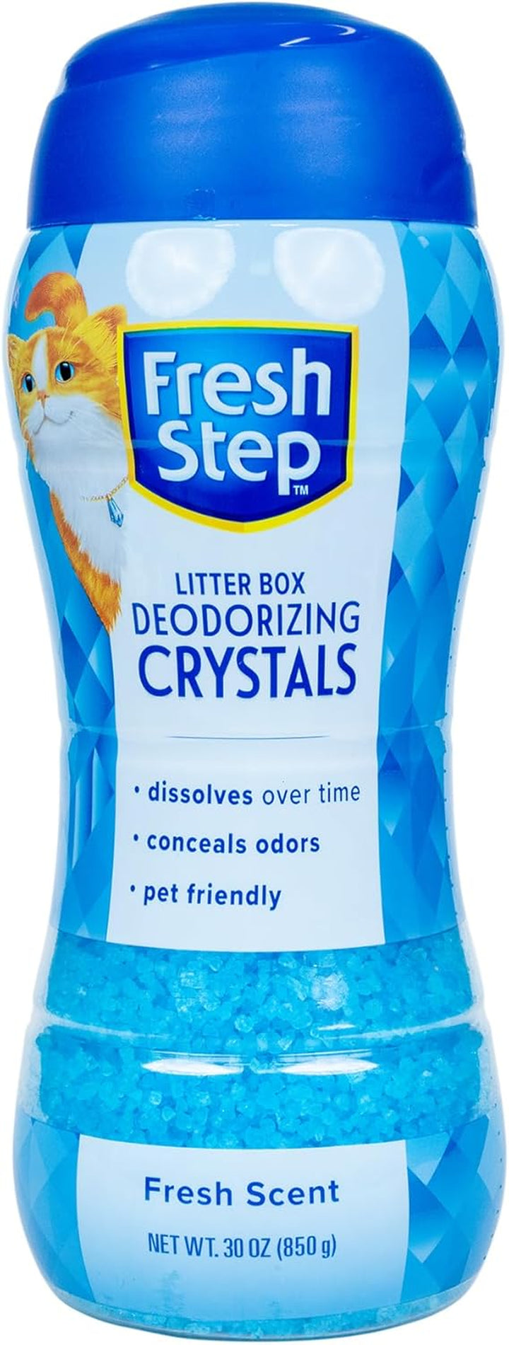 Cat Litter Crystals in Fresh Scent - Cat Litter Box Deodorizer - Combats Odors and Neutralizes Smells to Keep Your Home Clean, 15 Ounce