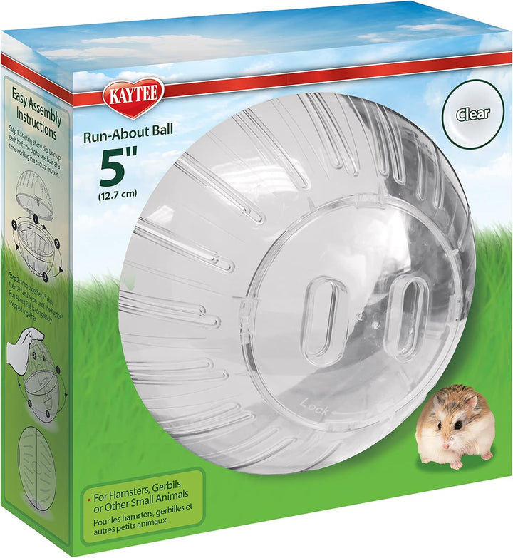 7" Clear Run-About Exercise Ball for Pet Hamsters & Gerbils