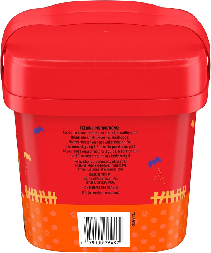 Limited Edition Halloween Spooky Biscuit Dog Treats, 24 Ounce Pail