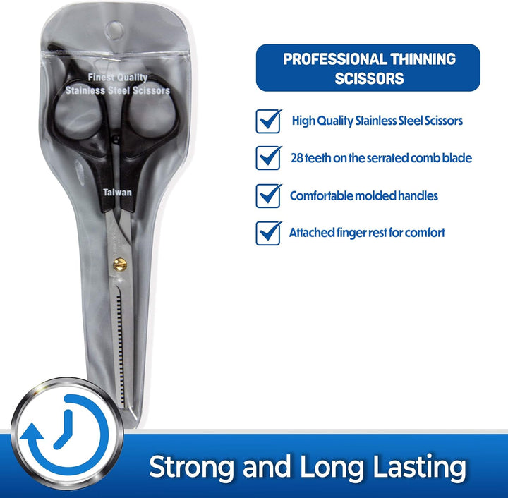 Pet Thinning Shears - Professional Thinning Scissors with Toothed Blade