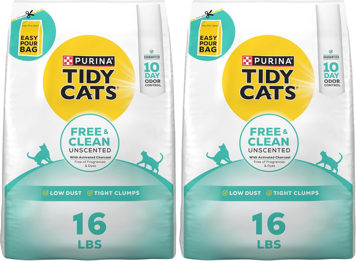 Purina  Free and Clean Unscented Cat Litter - 38 Lb. Box