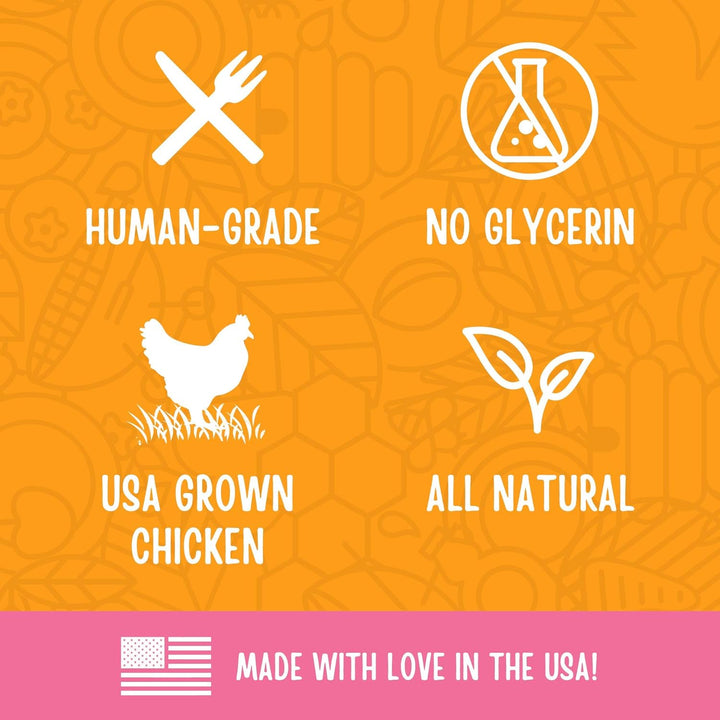 Chicken Jerky Healthy All Natural Dog Treats Human Grade for Hip and Joint 12 Oz