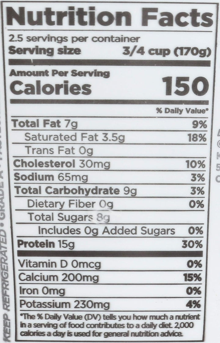 Organic Plain Greek Yogurt, 16 Oz