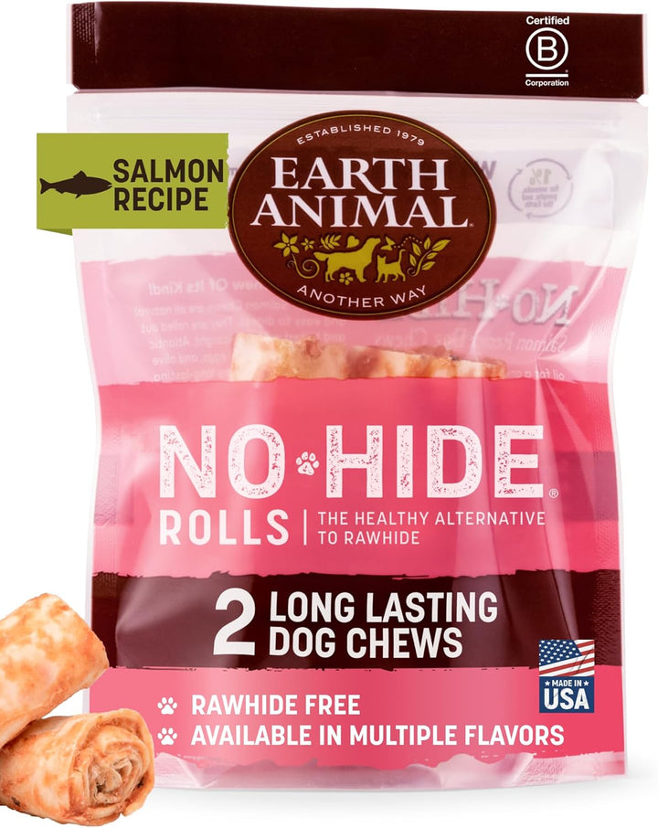 No Hide Small Long Lasting Dog Chew Rolls, Chicken - 6 Count
