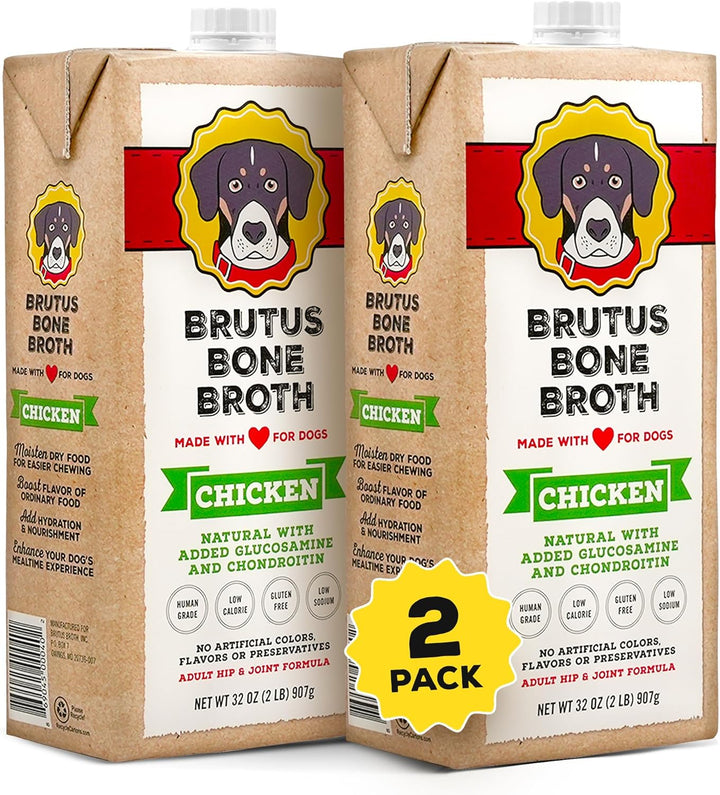 for Dogs - All Natural Bone Broth for Dogs with Chondroitin Glucosamine Turmeric -Human Grade Dog Food Toppers - Beef and Pork Bundle