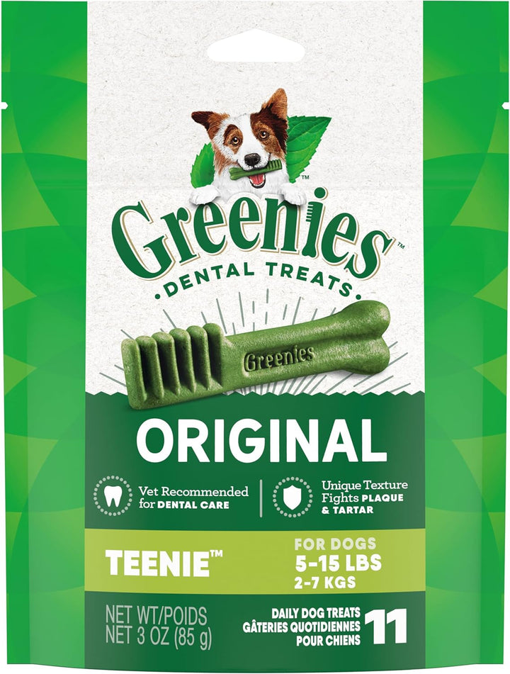 Original Teenie Dental Dog Treats, 36 Oz. Pack (130 Treats)