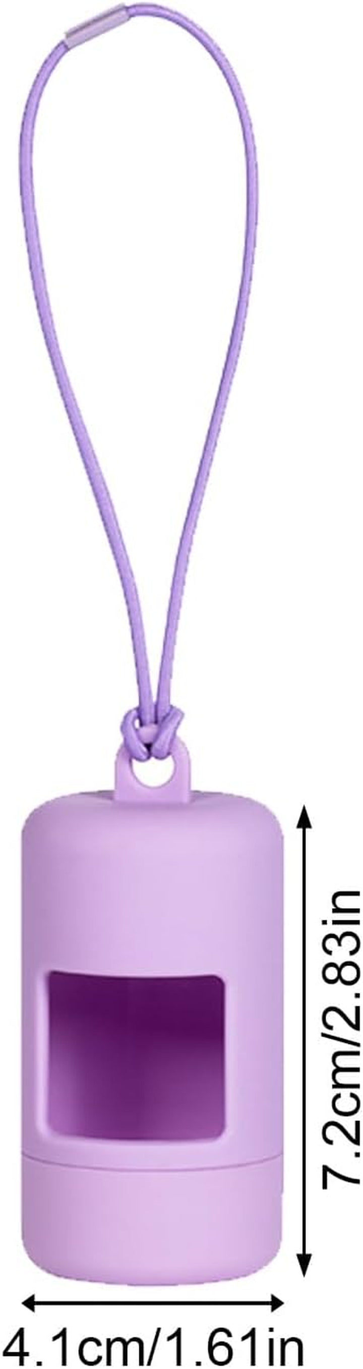 Set of 3 Dog Waste Bag Dispensers with Elastic Rope Rotation Design Travel Use Pet Poop Bag Holder Tool