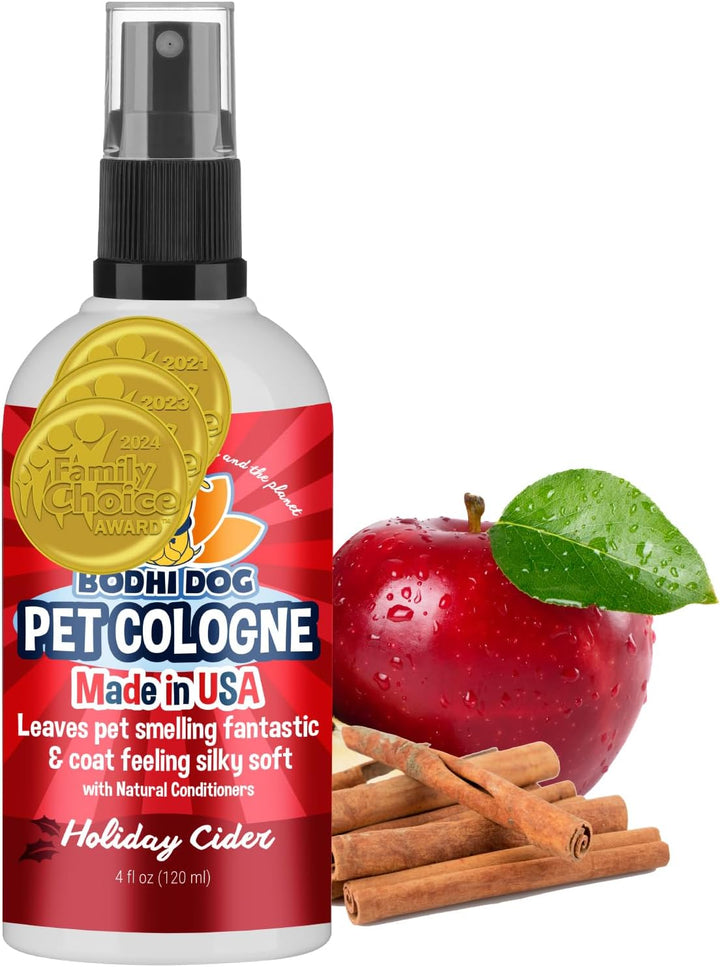 Natural Dog Cologne (Blueberry) - Premium Scented Deodorizing Pet Perfume with Conditioner for Dogs & Cats - Keeps Pets Fresh & Clean - Gentle and Safe Formula, Made in USA (4 Fl Oz)