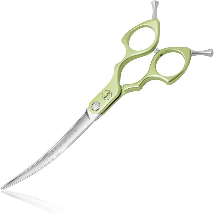 Dog Grooming Scissors, Curved Scissors for Dog Grooming, 6.5 Inch, 30 Degree of Curved Blade,Light Weight, Pet Shears for Trimming Face and Paws.