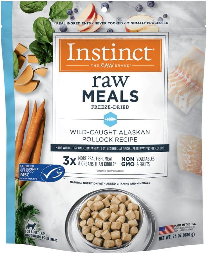 Raw Meals Freeze-Dried Chicken Cat Food, 9.5 Oz. Bag