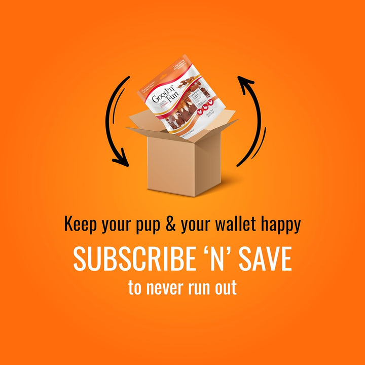 Good ‘N’ Fun Triple Flavor Chews for Large Dogs, Treat Your Dog to Long-Lasting Chews Made with Beef Hide, Chicken and Artificial Pork Flavor, 2 Count