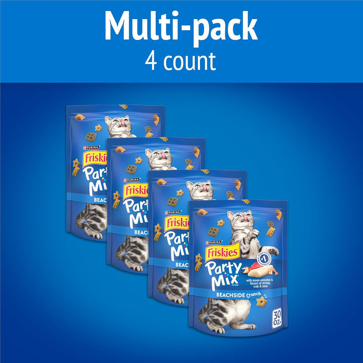 Purina  Cat Treats, Party Mix Beachside Crunch - 30 Oz. Pouch