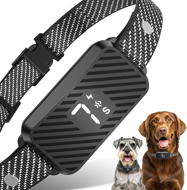 Dog Bark Collar for Large Medium Small Dogs, Effective No-Bark Collar, Smart Barking Collar, Rechargeable Bark Collar with 7-Level Sensitivity, 3 Beep & Vibration Modes, Waterproof, Orange