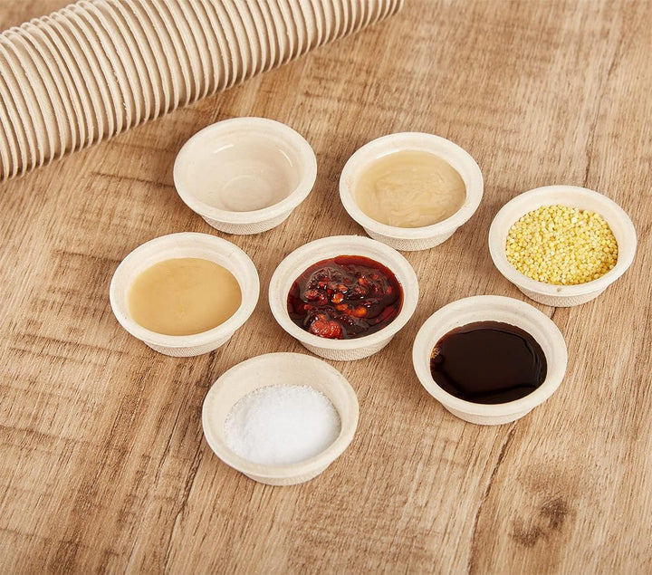 Paper Feeding Cups Samll 0.5 Oz Gecko Food and Water Feeding Dish Ledge Accessories Bowls for Crested Gecko Lizards Reptiles Pets (100Cups)