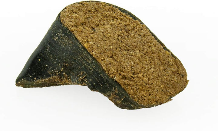 Peanut Butter Stuffed Cow Hooves - 4 Count (Pack of 1) - Natural Dog Treat, Easily Digestible, Supports Dental Health