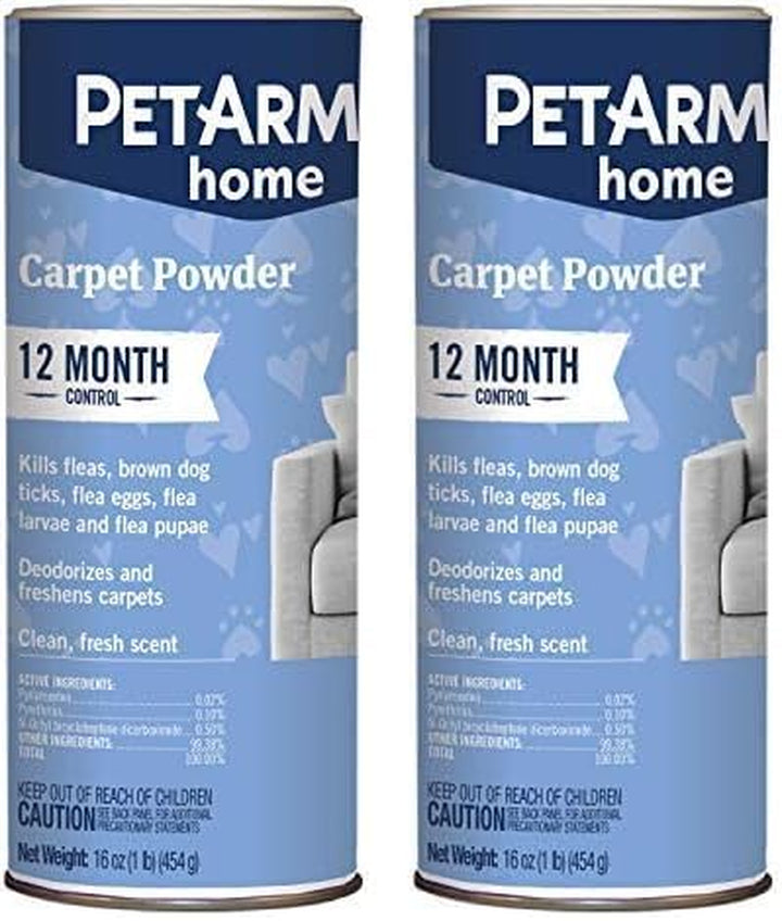 Home Carpet Powder for Fleas and Ticks, Protect Your Home from Fleas and Deodorizes Carpets, 16 Ounce