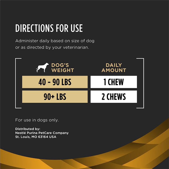 Purina Pro Plan Veterinary Joint Care Supplement for Large Breed Dogs Hip and Joint Supplement - 5.29 Oz. Pouch