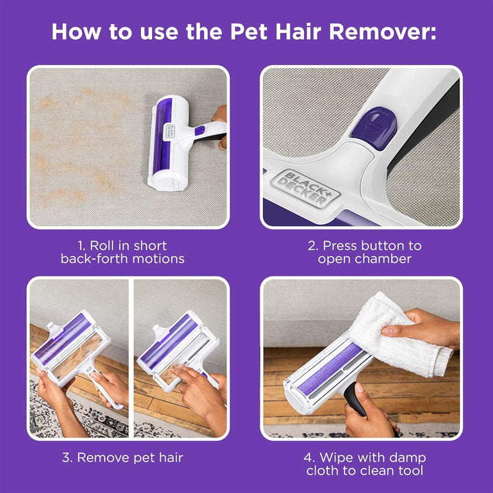 Pet Hair Remover, Roller, Remove Dog Hair and Cat Hair Easily (HMSCT0001)