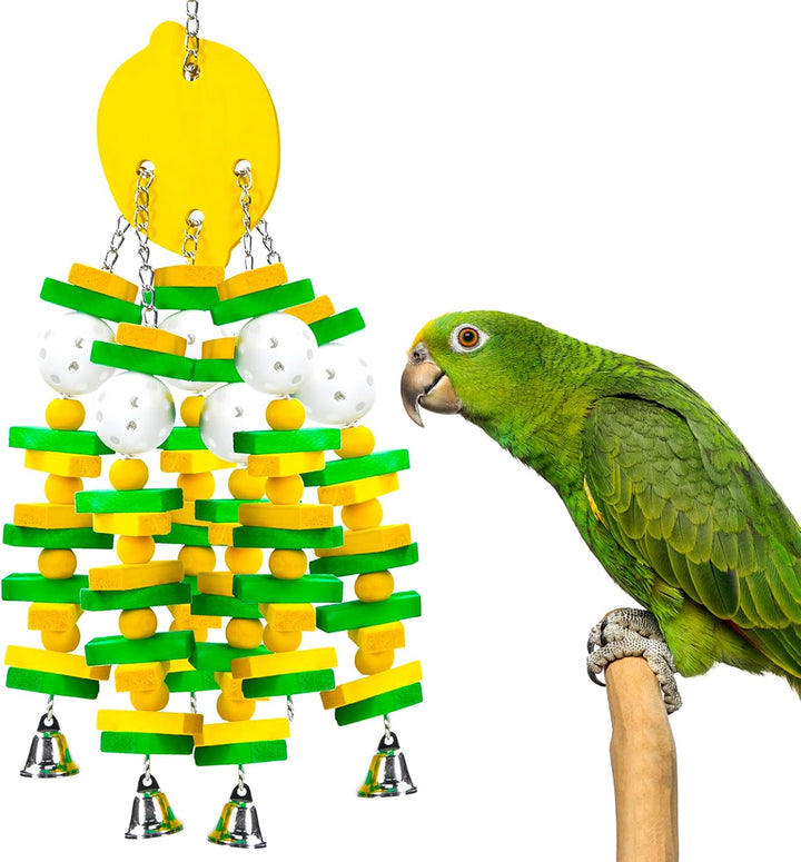 Large Bird Parrot Toys for Cockatoos African Grey Macaws and Amazon Parrots Bird Gift