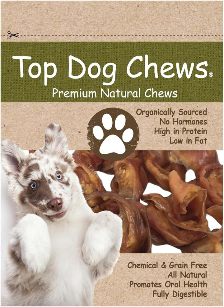 – 100 Pack, Pig Ears for Dogs, Whole, Full Uncut American Made, Single Ingredient, Thick, Large Dog Treat for Small, Medium or Large Breeds, Bulk Dog Chews (100 Pack)
