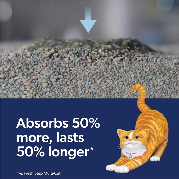 Outstretch Advanced Long Lasting Clumping Litter with Febreze Freshness, Activated Charcoal Litter Lasts 50% Longer, 32 Lbs. (2 X 16 Lb. Box)