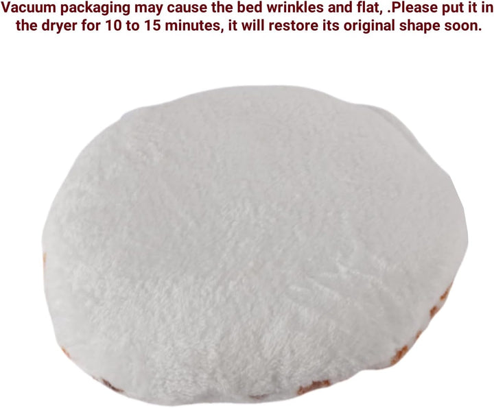 2-Pack 15“ round Soft Cat Kneading Pillow Cushion Bed for Cat Small Dog House Perch Shelf, Pad Padding for Cage Kennel