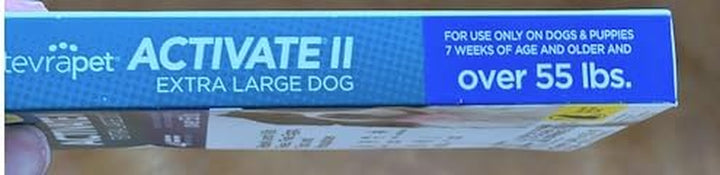 Activate II Flea and Tick Prevention for Dogs | 4 Count | Extra Large Dogs 55+ Lbs | Topical Drops | 4 Months Flea Treatment