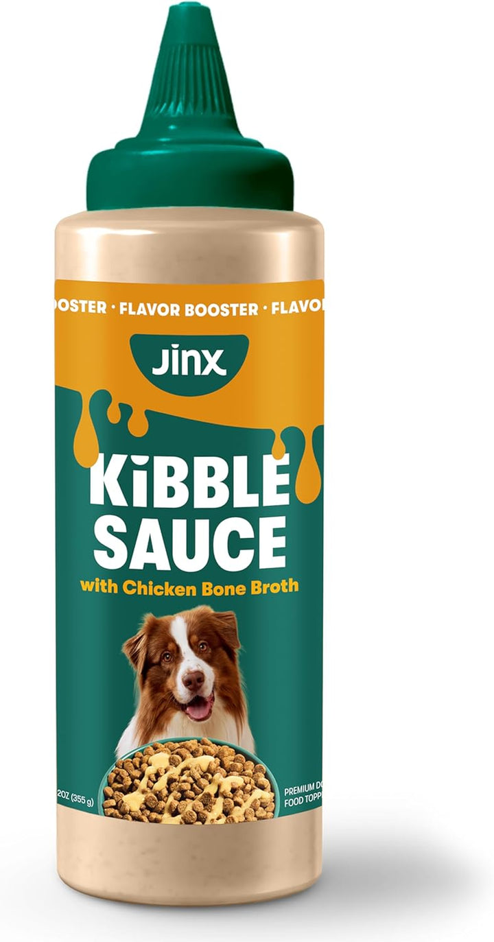 Kibble Sauce for Dogs - Premium Dog Food Kibble Topper Sauce & Flavor Booster Made with Beef Bone Broth - All-Natural Ingredients, No Additives or Fillers - 12 Oz