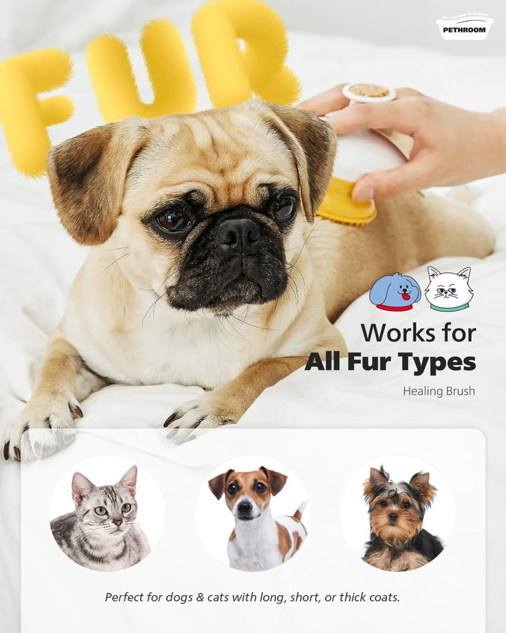 [] Cat Brush for Shedding Cats,Dogs, Kitten | Gentle Deshedding & Grooming Tool for Short or Long Hair | Safe Massage Brush for Sensitive Skin | Sturdy, Durable, and Portable