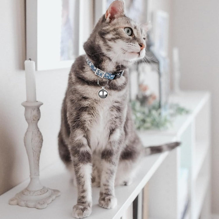 3 Pack Pet Bells for Dog Cat Collar Charm Pet Pendant Accessories Stainless Steel Anti-Lost Training Bells for Collars Pet Pendant Accessories 1/2-Inch Silver