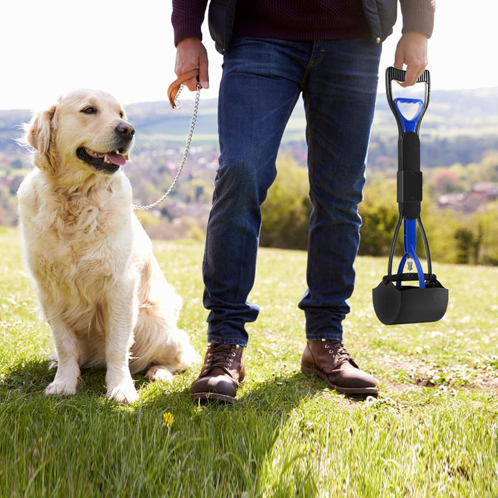 Pooper Scooper for Large Small Dogs, Folding Dog Poop Scooper, Durable Spring and Premium Materials，Easy to Use for Grass, Dirt, Gravel Pick up Shovel