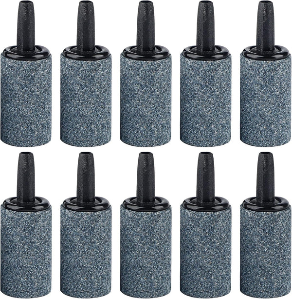 Aquarium Air Stone 1 Inch, Fish Tank Air Stone Aerator Bubble Diffuser for Nano Air Pumps Small Buckets and Fish Tanks, 10 Pack