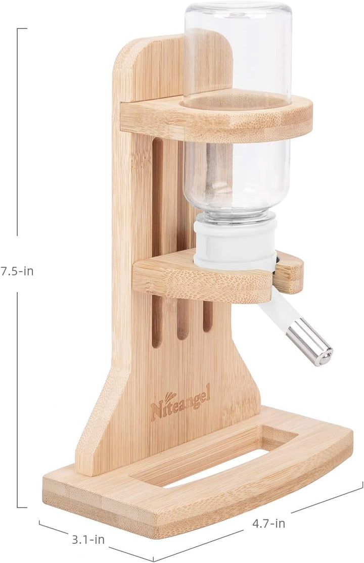 Water Bottle with Stand for Syrian Dwarf Hamsters Gerbils Mice Rats Degus Small Pet Rodents(White)