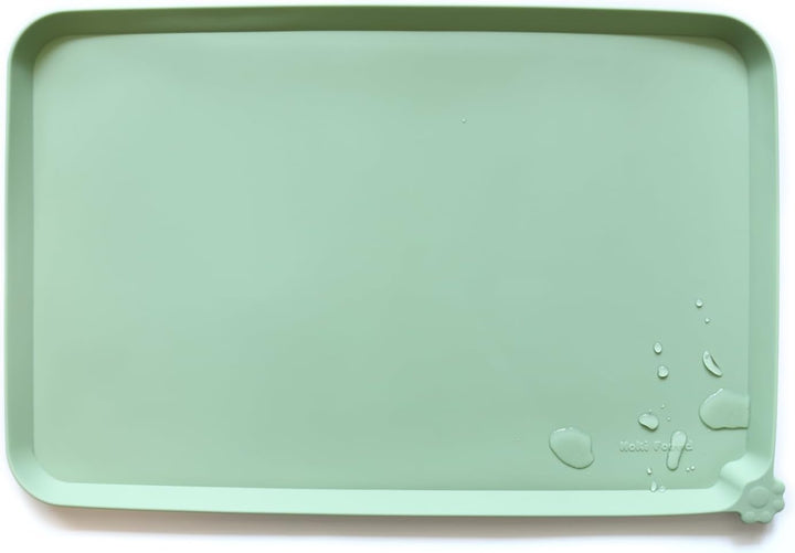 -Waterproof Pet Feeding Mats with High Lips - Multiple Size and Colors for Dogs, Cats & Others-G