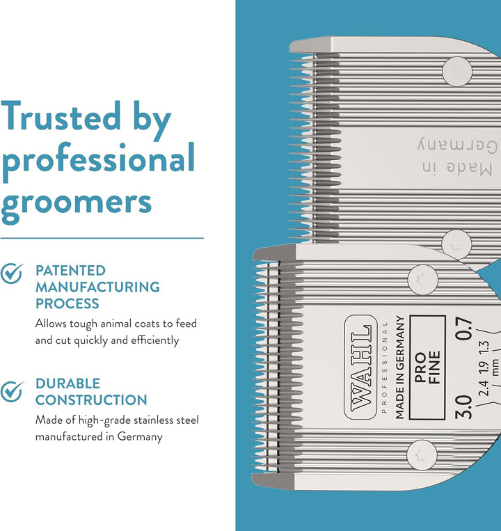 Professional Animal 5-In-1 Adjustable Blade Arco, Bravura, Chromado, Creativa, Figura, and Motion Pet, Dog, and Horse Clippers - Fine (2179-301)